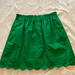 Green JCrew skirt